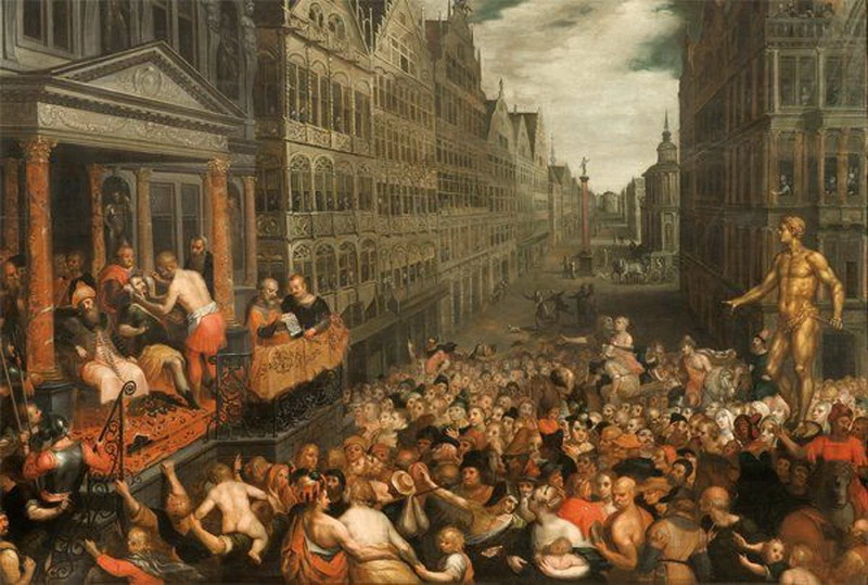 L'annuncio pubblico - con Hans Vredeman De Vries.1598